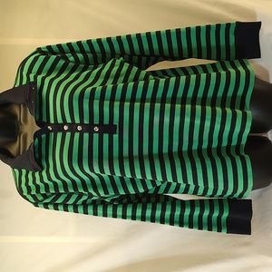Women's green & blue striped top by CHAPS. Size 2X
